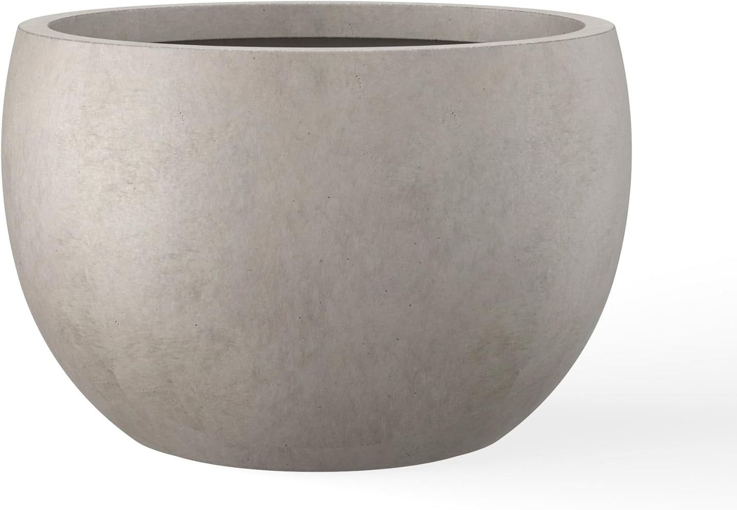 Kante 19.9 Dia Round Concrete Planter for Indoor and Outdoor Use