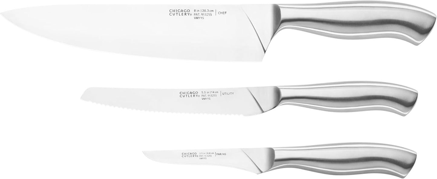 Chicago Cutlery Insignia Steel 3-Piece Knife Set for Precision