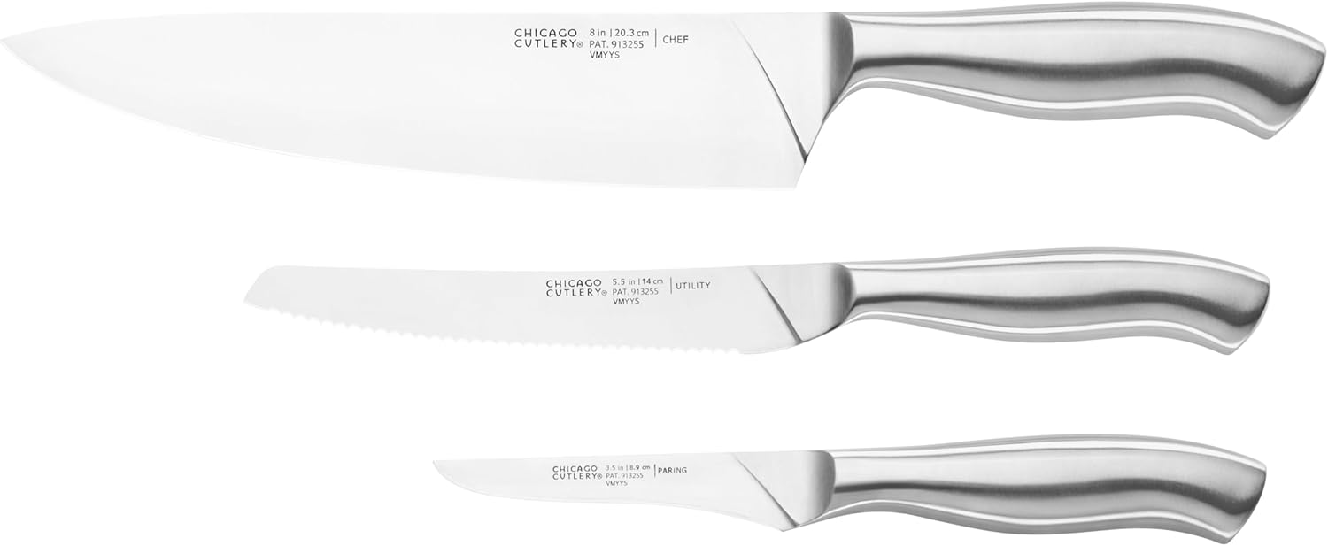 Chicago Cutlery Insignia Steel 3-Piece Knife Set for Precision