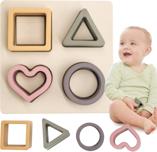 HETOMI Soft Teething Blocks - Fun Learning for Toddlers 3+ Months