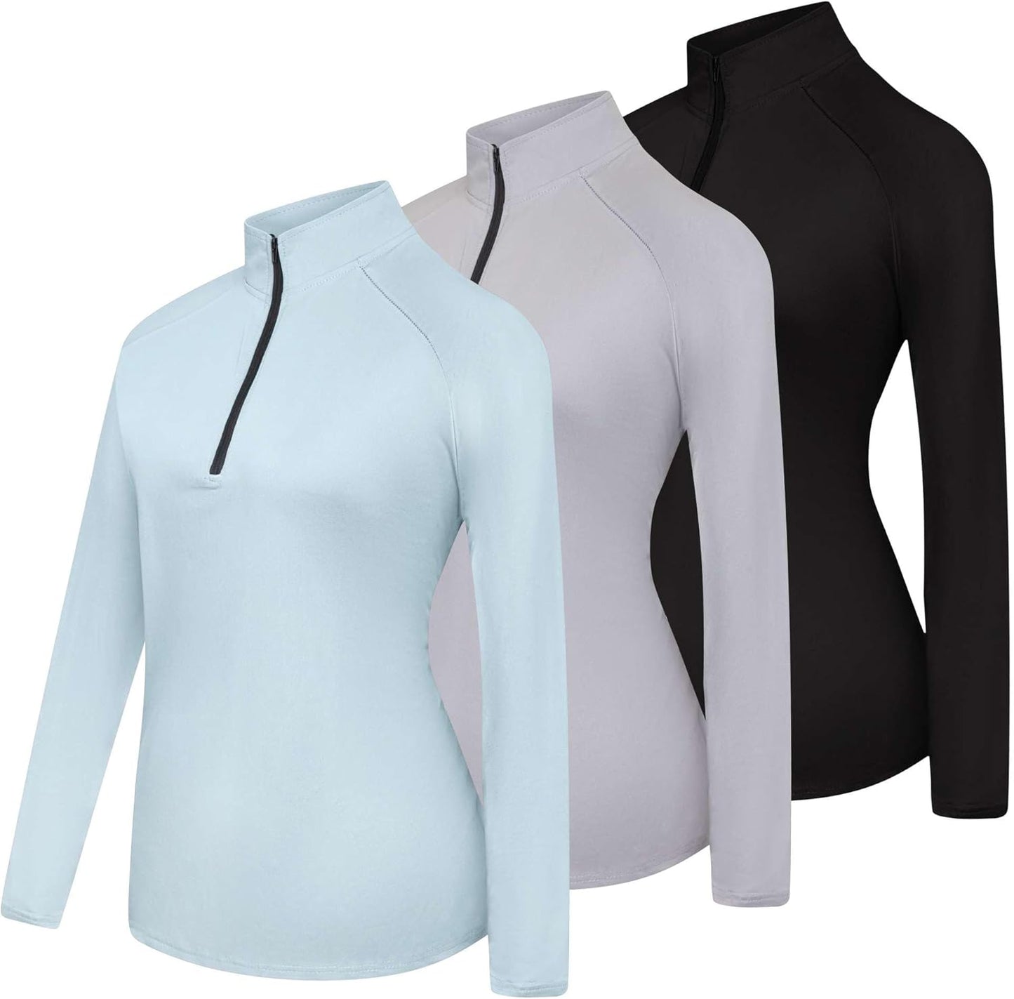 Real Essentials Womens Dry-Fit Long Sleeve Workout Jackets