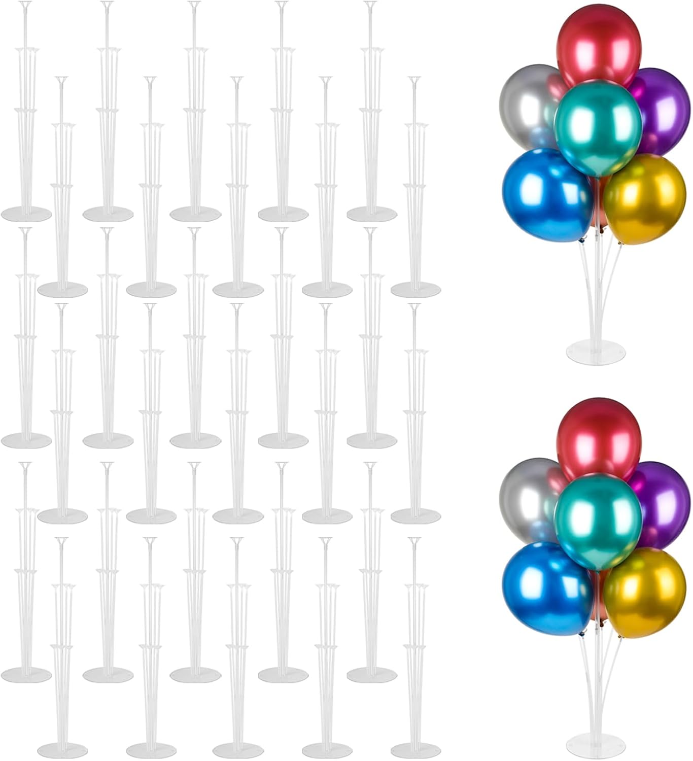 30 Sets Balloon Stand Kits for Table Decorations and Parties