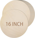 12 Pack 16 in Round Wood Circles for Crafts - Blank Unfinished Discs