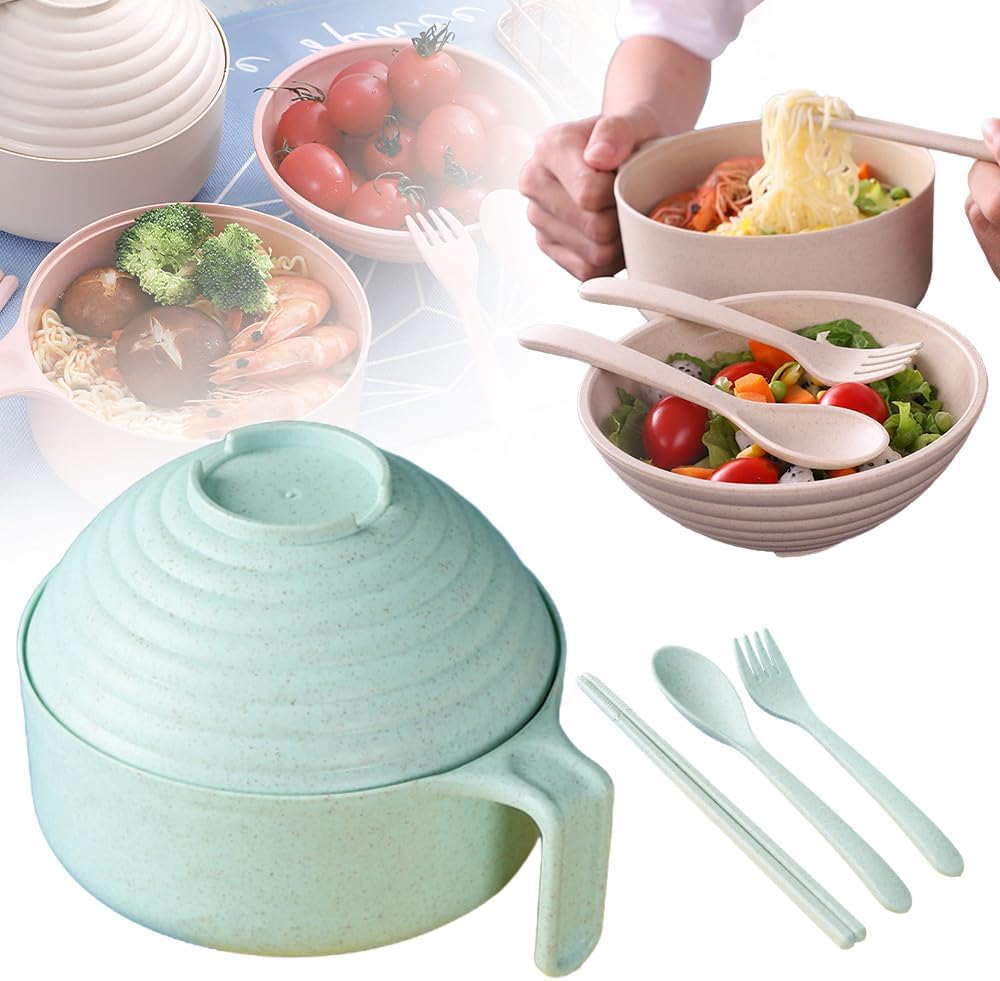 Portable Microwave Ramen Bowl Set - Cook Anywhere!