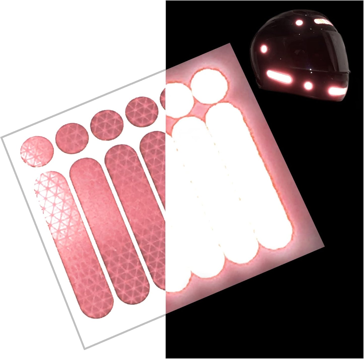High Intensity Reflective Safety Decals for Helmets & Vehicles