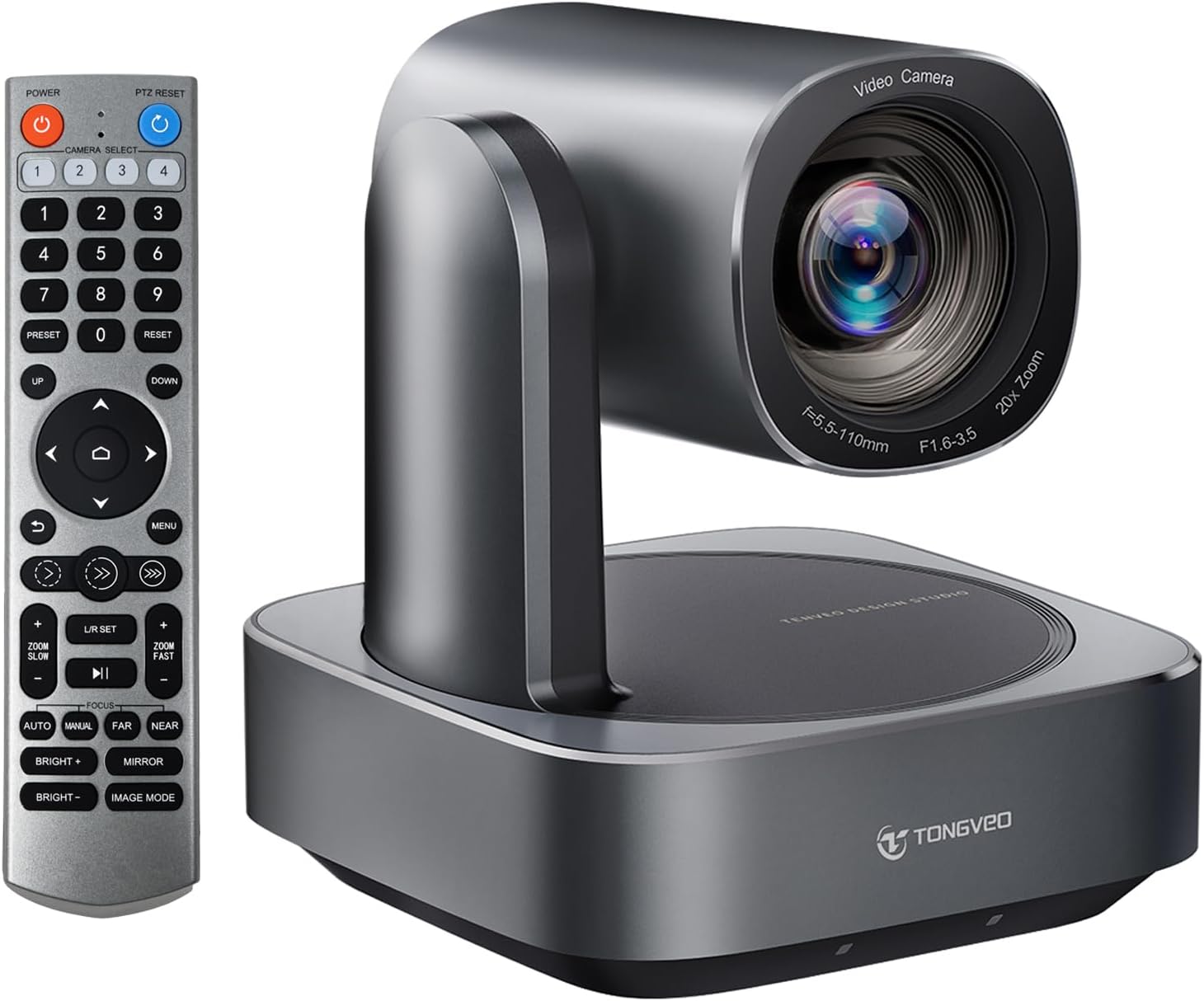 AI Auto-Tracking PTZ Camera with 20x Zoom for Live Streaming