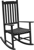 Flamaker Outdoor Rocking Chair Oversized Wooden Patio Chair - Wide