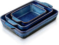 Bakeware Set Ceramic Baking Dish Set 3-Piece Nebula Blue - Durable