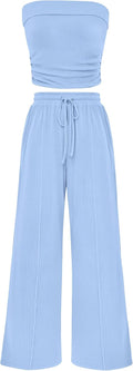 PRETTYGARDEN Womens Ribbed Knit 2 Piece Summer Set - Comfortable