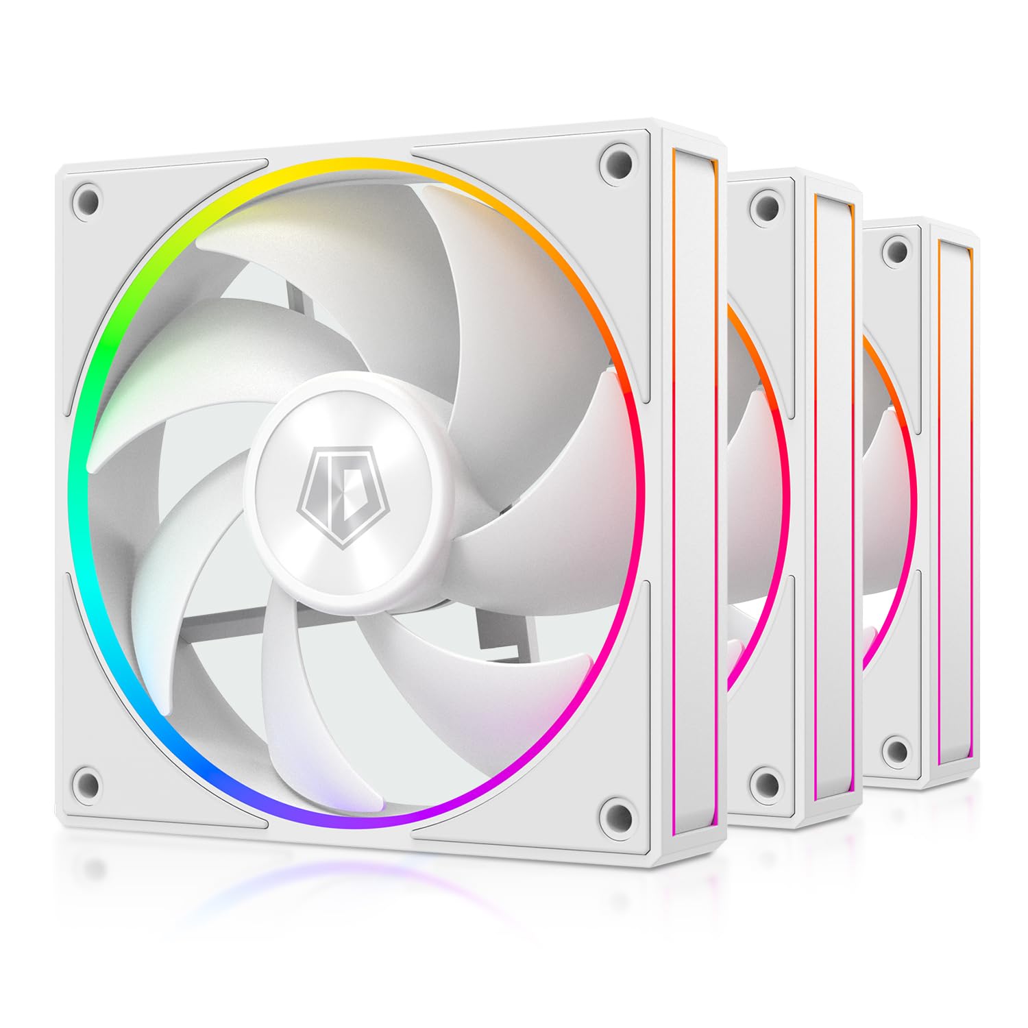ID-COOLING AF-127-W-TRIO 120mm Case Fan with ARGB Lighting
