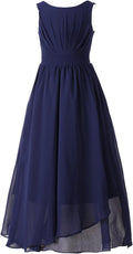 Chiffon Girls Junior Bridesmaid Dress for Elegant Occasions