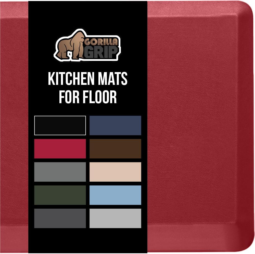 GORILLA GRIP Cushioned Kitchen Mats for Comfort and Support