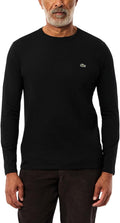 Lacoste Long Sleeve Pima Jersey Crewneck T-Shirt for Men - Soft Fit