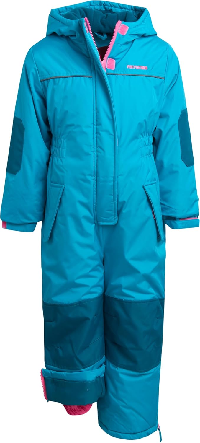 Pink Platinum Girls' Snowmobile Snowsuit for Winter Fun