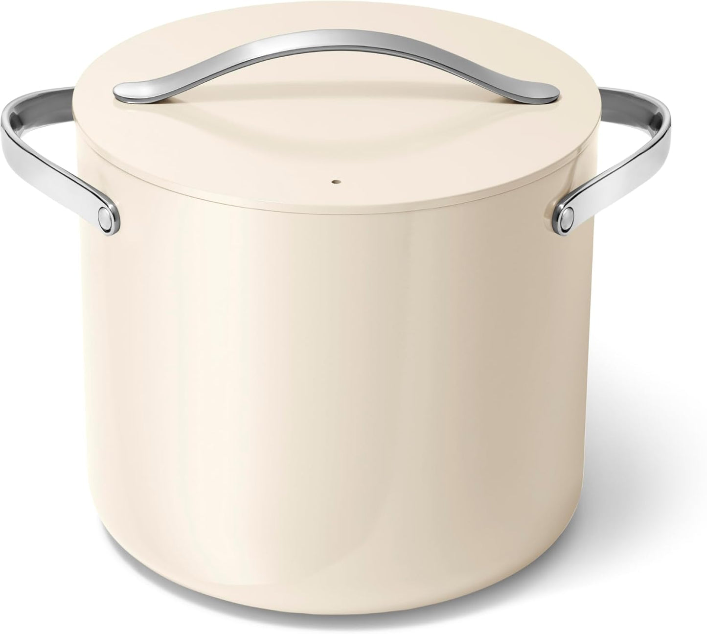 Caraway Stock Pot 12 Qt Ceramic Coated for Big Batch Cooking