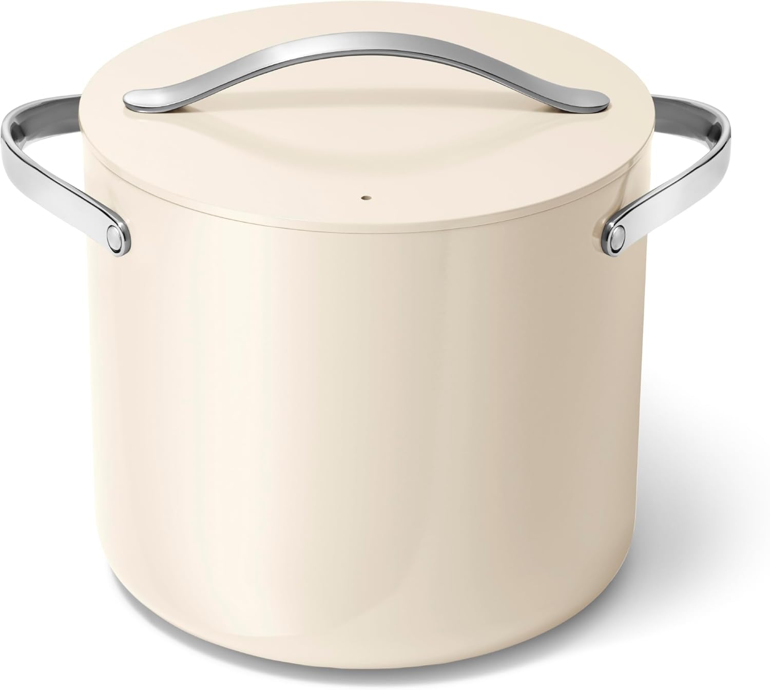 Caraway Stock Pot 12 Qt Ceramic Coated for Big Batch Cooking
