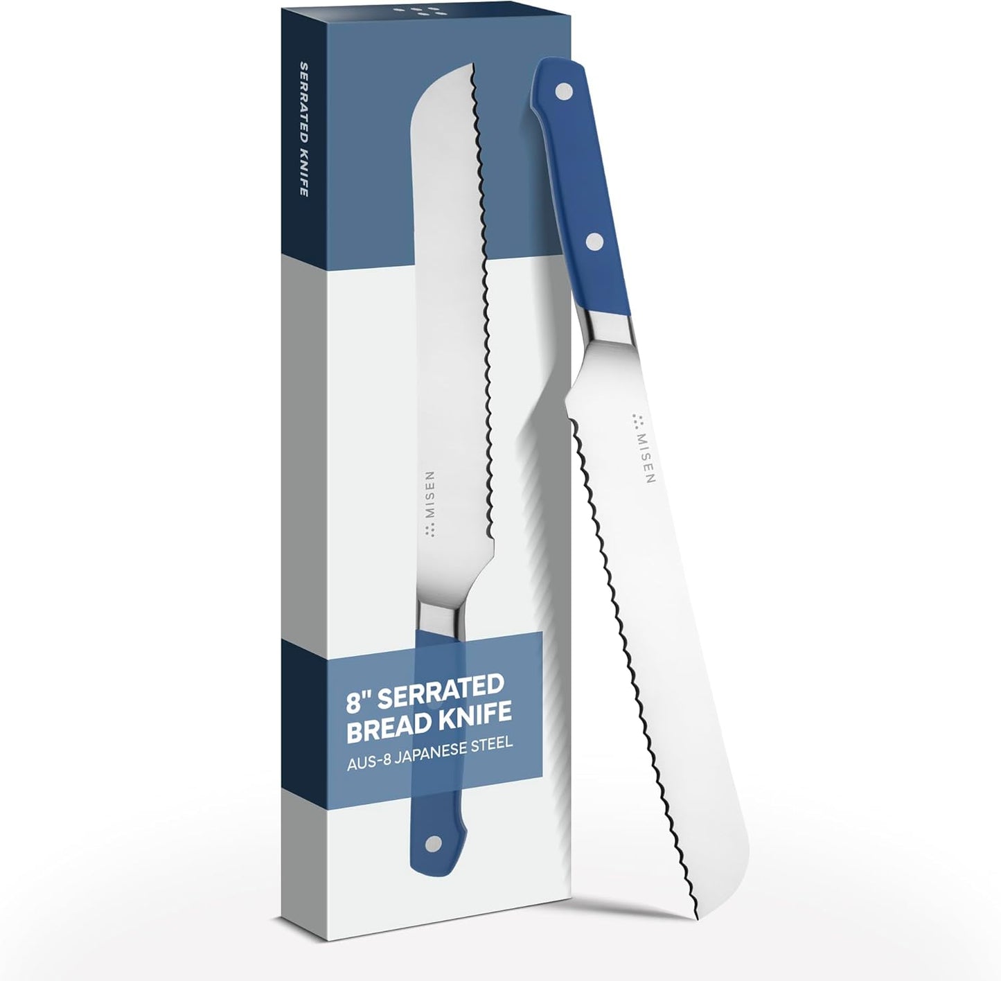 Misen Serrated Bread Knife for Effortless Slicing of Bread