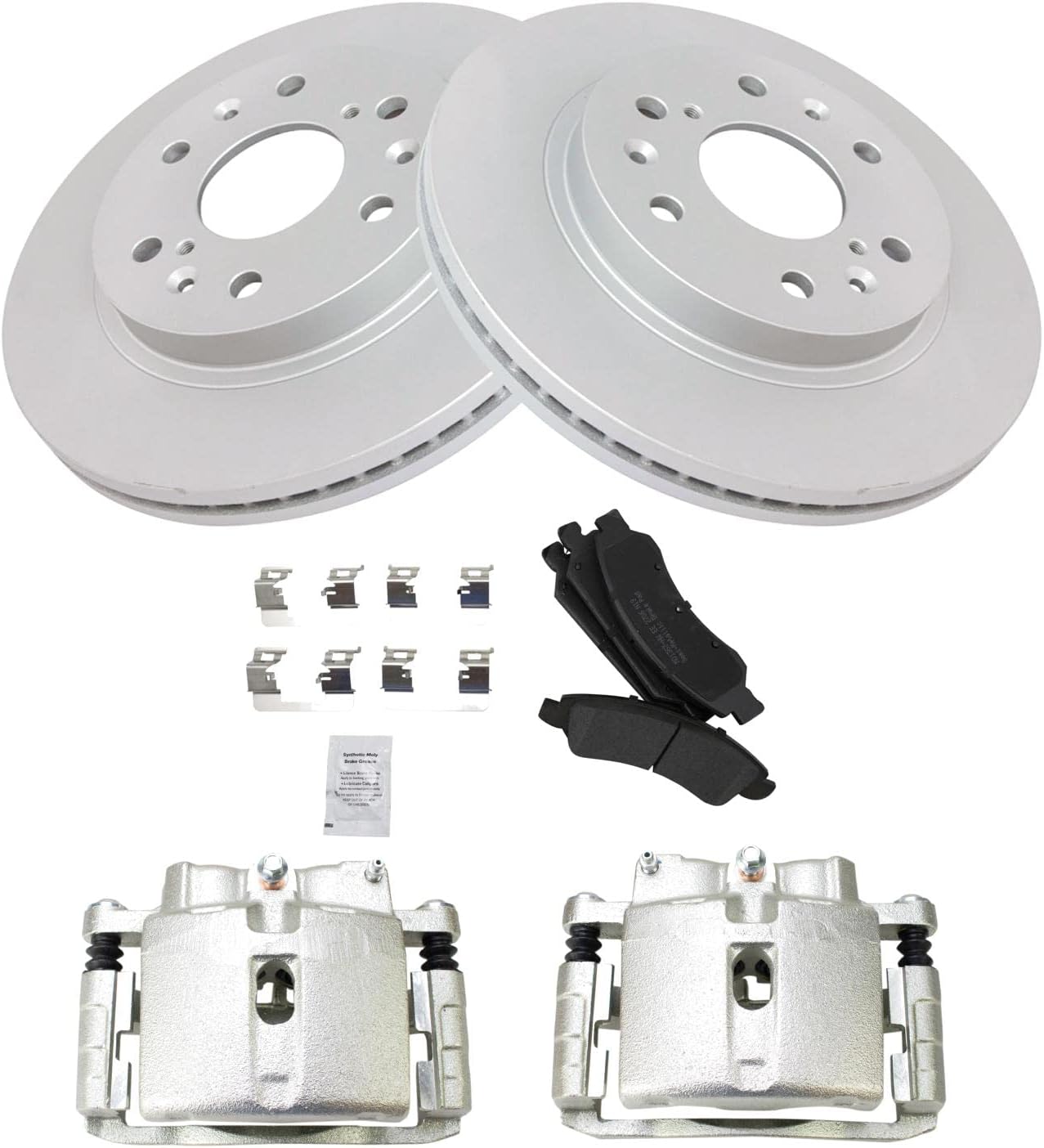 TRQ Front Brake Pad & Rotor Kit for 2007 Chevrolet Silverado 1500