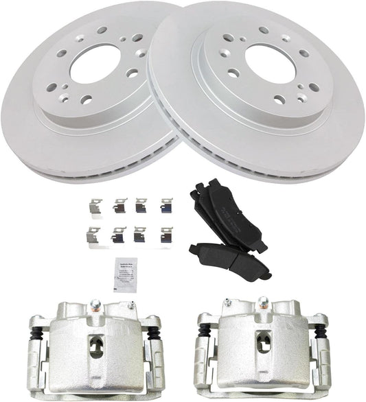 TRQ Front Brake Pad & Rotor Kit for 2007 Chevrolet Silverado 1500