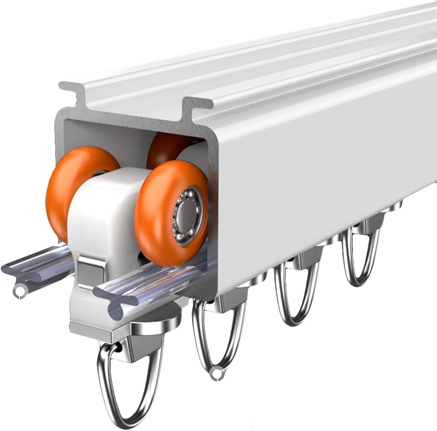 SUNYUXI Heavy Duty Ceiling Curtain Track - Quiet Slide