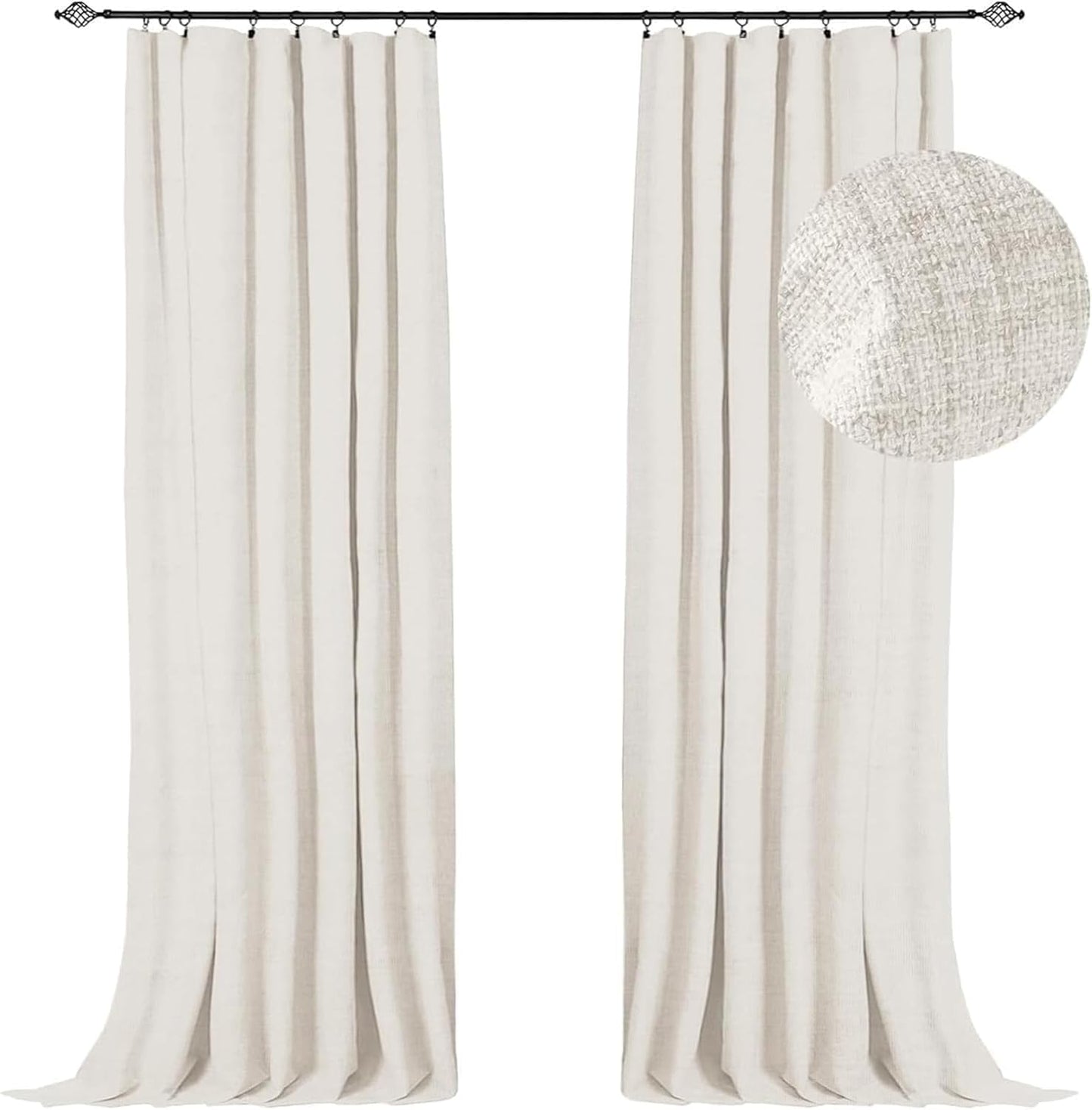 100% Blackout Shield Full Blackout Curtains for Bedroom 102 in