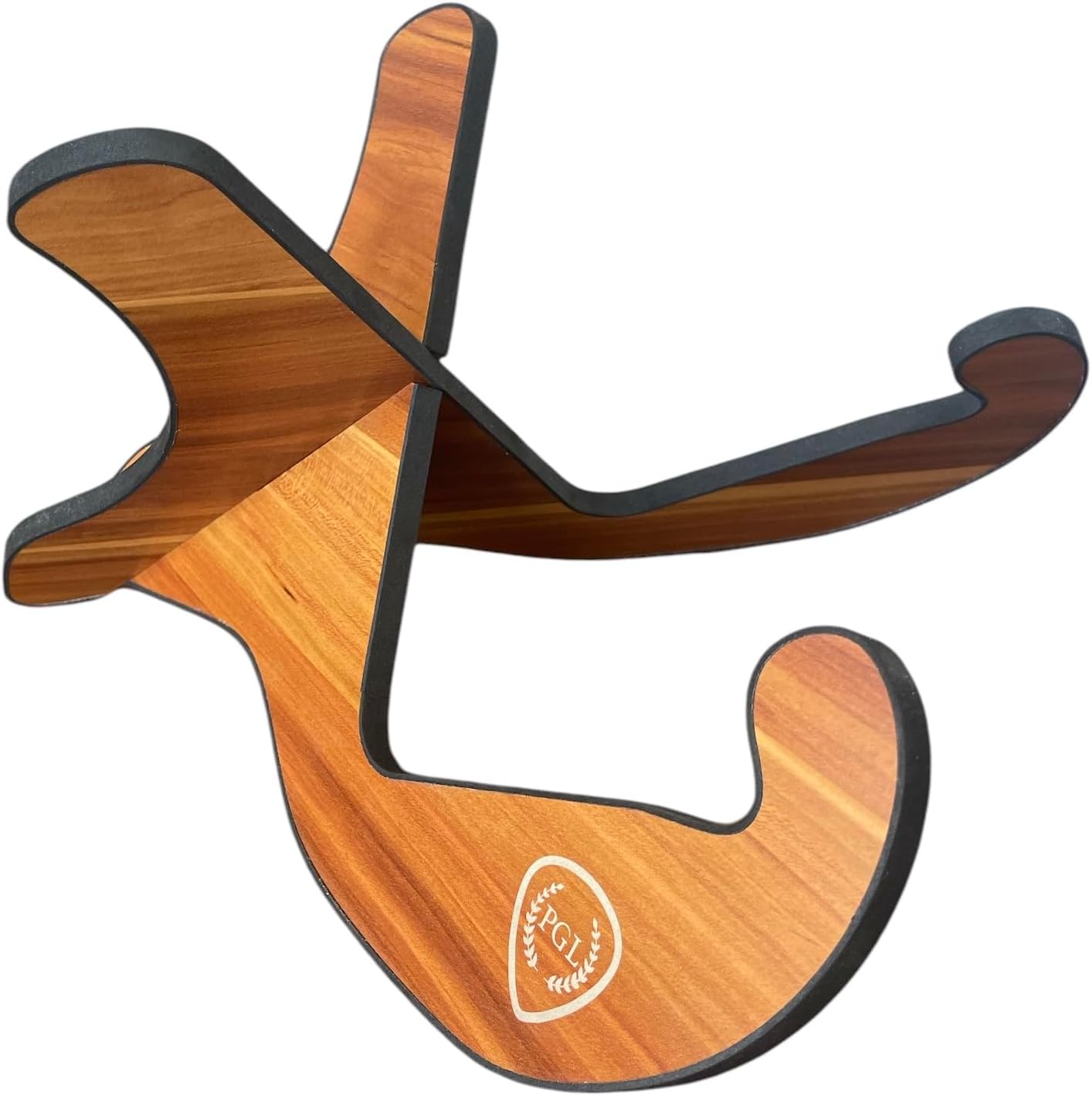 Sapele Wood X-Frame Guitar Stand - Securely Holds All Guitars