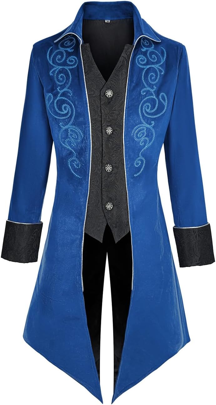 Mens Medieval Steampunk Tailcoat Jacket for Unique Style