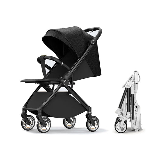 2 in1 Baby Stroller for Newborns with Adjustable Canopy and Safety
