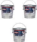 Behrens 6 Gallon Galvanized Storage Can 3-Pack - Durable Locking Lids