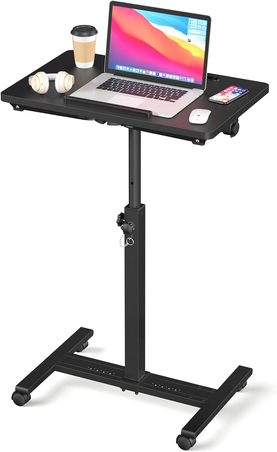 Adjustable Rolling Bedside Table