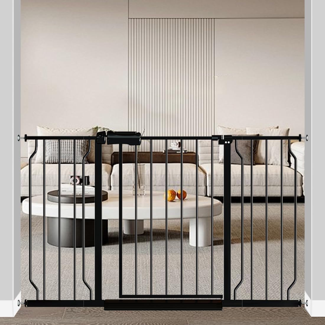 Extra Wide Baby Gate for Kids and Pets, 48-53 Inch Adjustable
