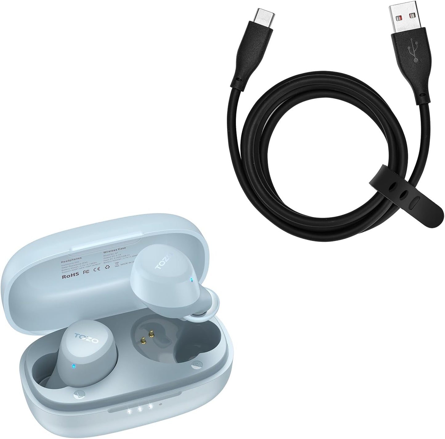 TOZO A1 Wireless Earbuds: Lightning Fast Charging