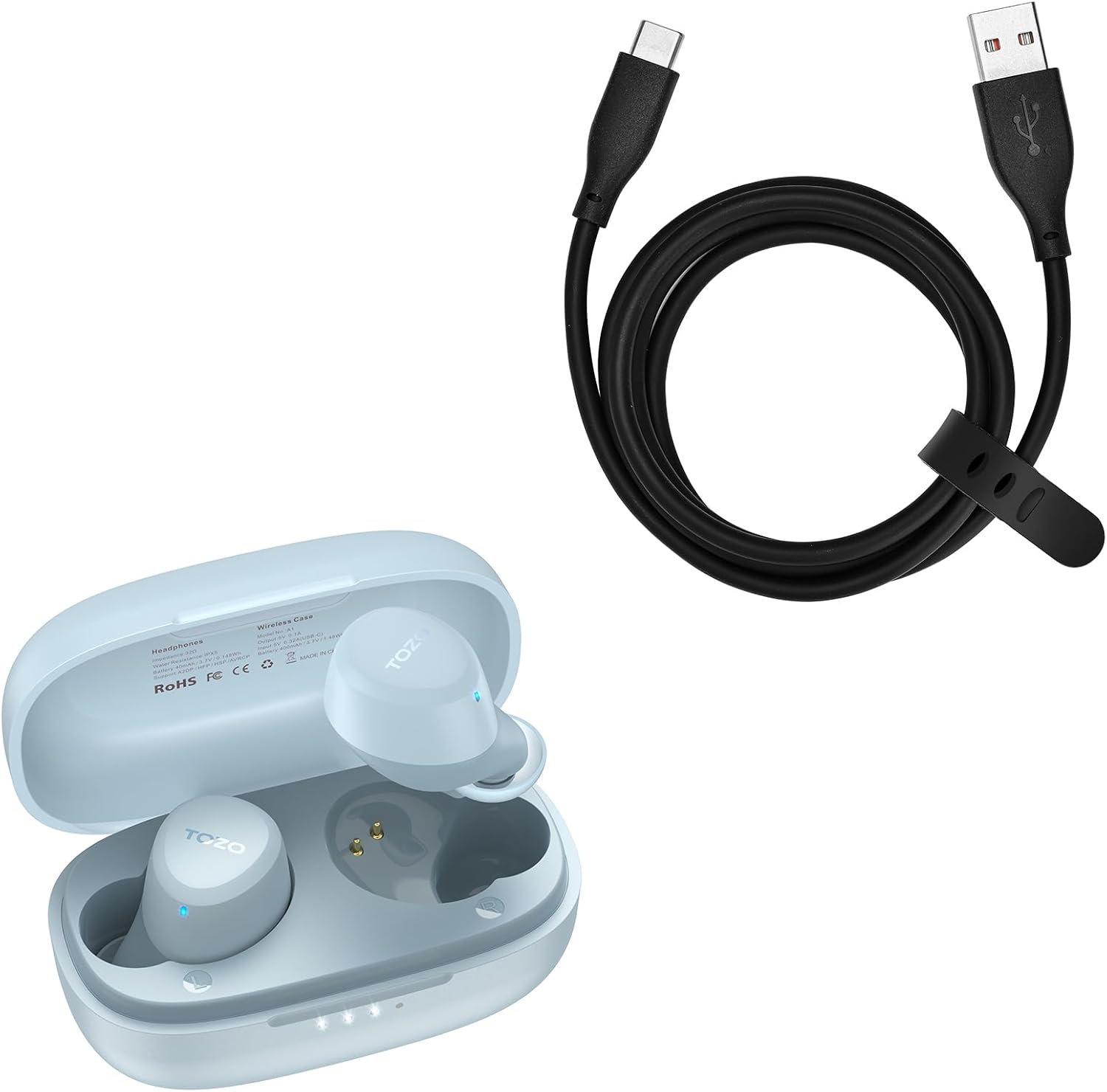 TOZO A1 Wireless Earbuds: Lightning Fast Charging