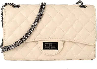 Stylish Quilted Crossbody Bags for Women with Chain Strap