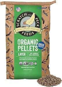 Organic Layer Pellets for Chickens and Ducks - 25 lbs of Quality