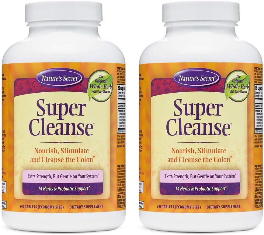 Nature's Secret Super Cleanse Extra Strength Detox for Health