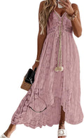 Chic Lace Maxi Dress Sleeveless for Women by CUPSHE