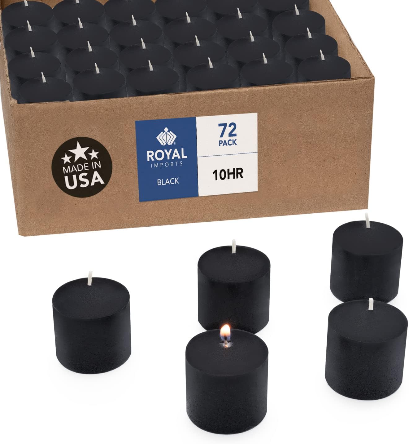 Royal Imports Votive Candle Box of 72 for Weddings and Events