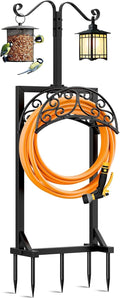Garden Hose Holder for Outside - Stable 5 Spike Freestanding Stand