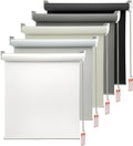 100% Blackout Roller Window Shades - Thermal Insulated White 34in x