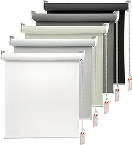 100% Blackout Roller Window Shades for Home and Office Use