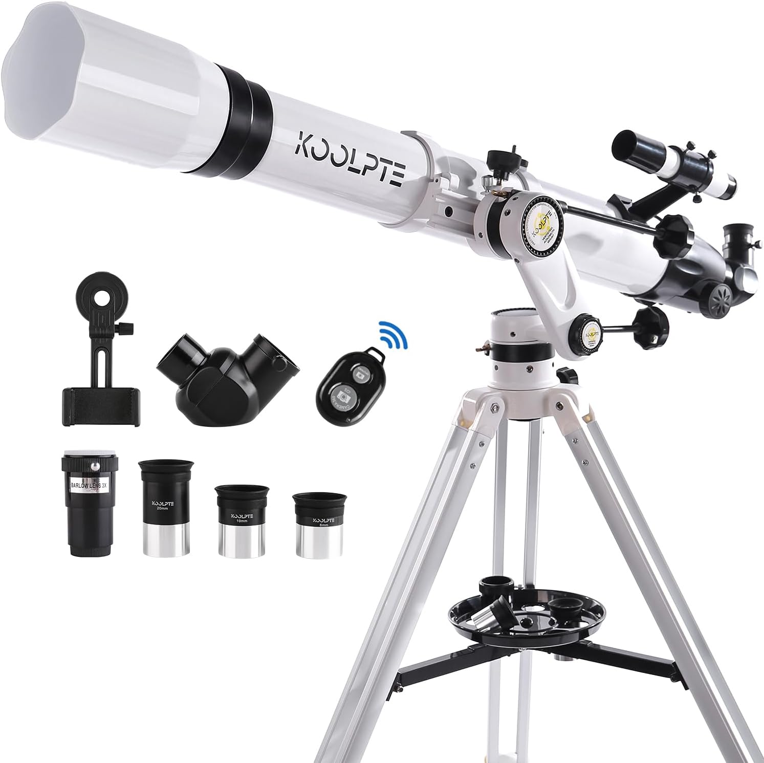 90mm Aperture Telescope with Wireless Remote for Stargazing Fun