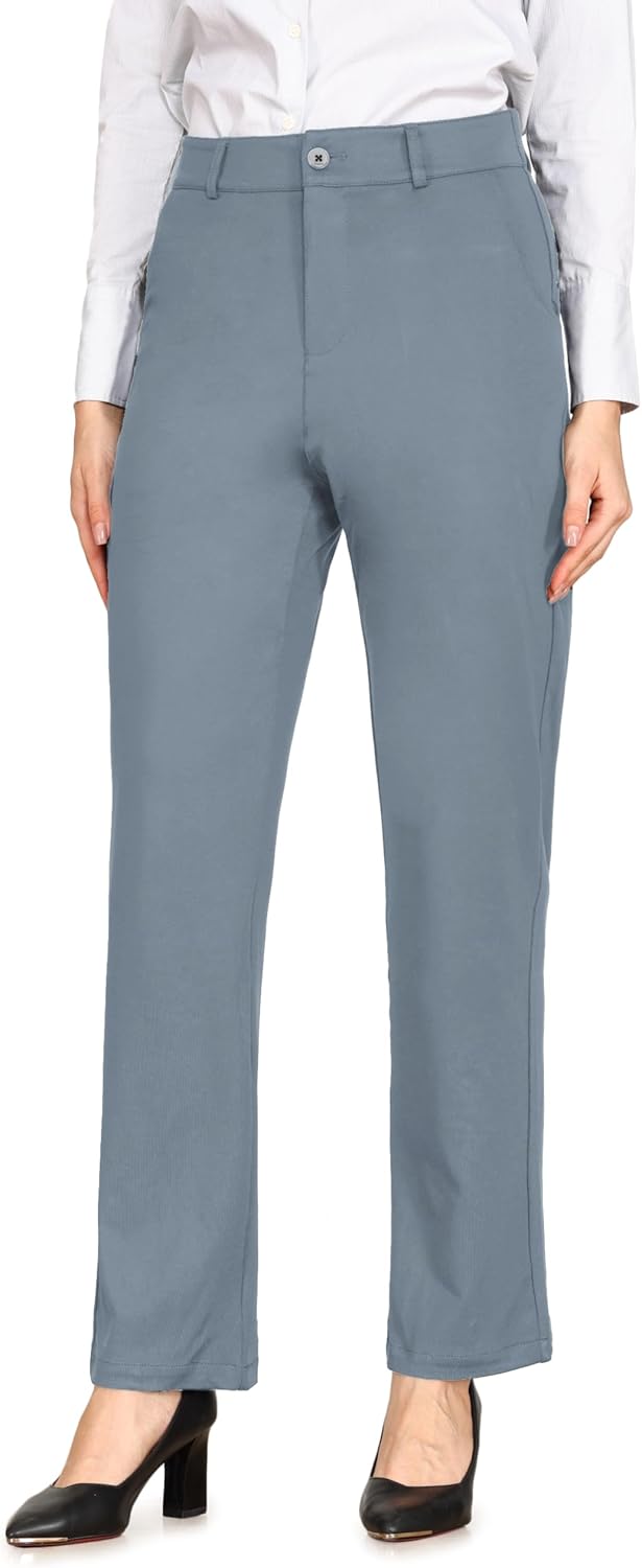 Bamans Dress Pants for Women - Tummy Control Office Trousers