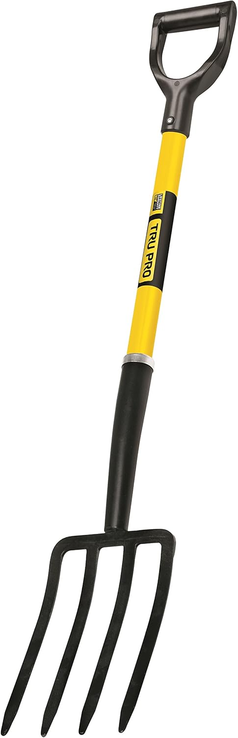Truper 30299 Tru Pro Spading Fork with 30-Inch Fiberglass Handle