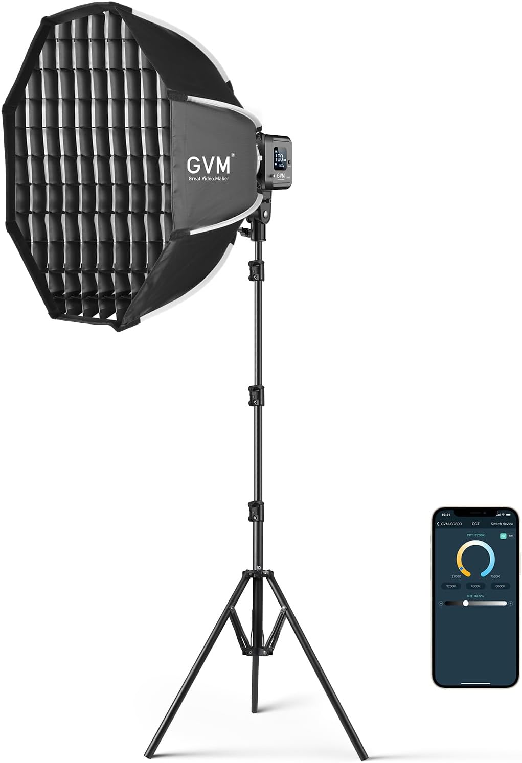 GVM SD80D 80W LED Video Light Kit for Stunning Video Effects