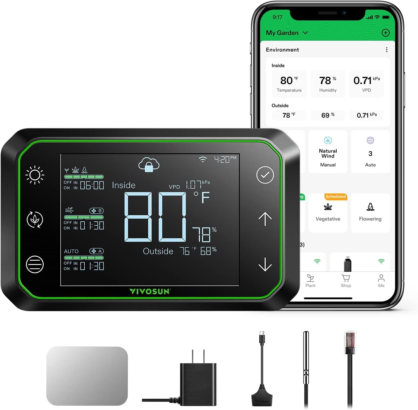 VIVOSUN Smart WiFi Grow Tent Controller