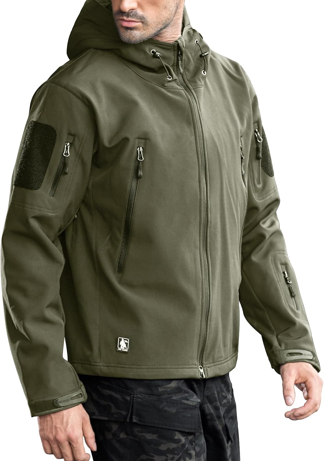 FREE SOLDIER Men's Outdoor Waterproof Soft Shell Tactical Jacket
