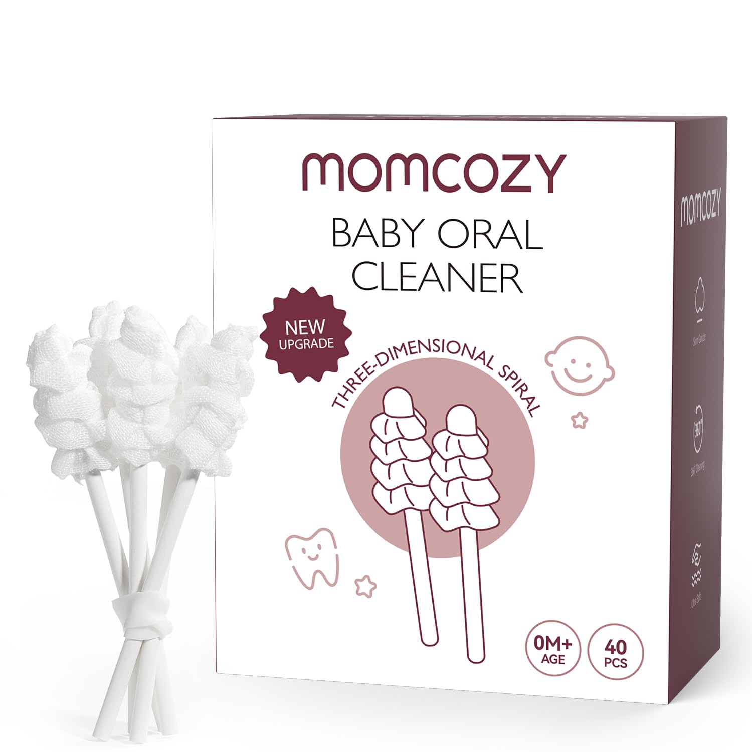 Momcozy Baby Tongue Cleaner - Gentle Infant Oral Care