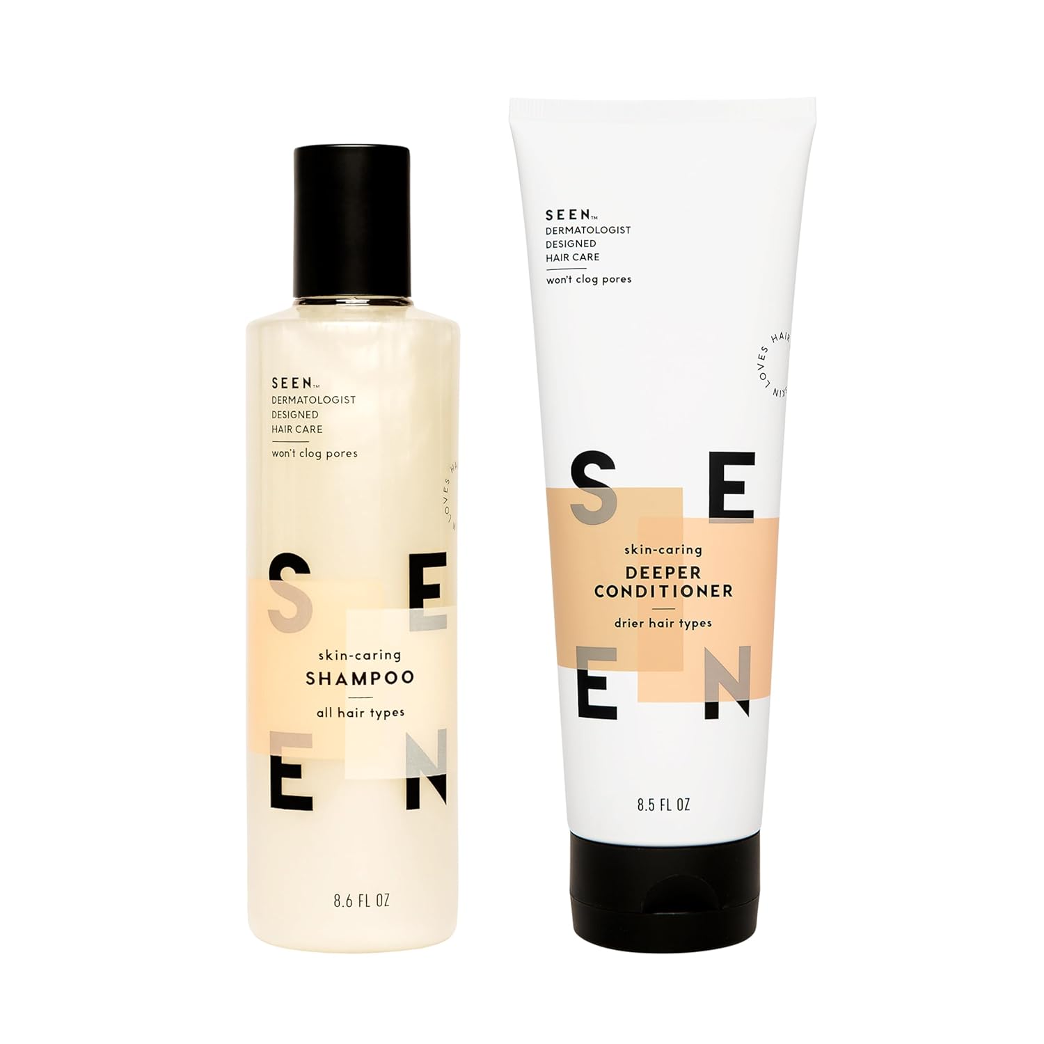 SEEN Shampoo & Deeper Conditioner Bundle for Healthy Hair Care