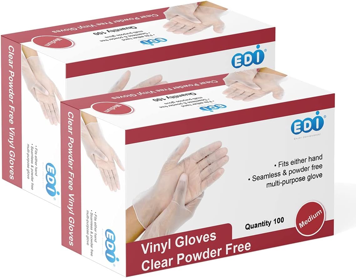 Protective EDI Vinyl Gloves